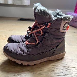 Sorel gray winter boots kids size 2